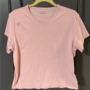 Abercrombie & Fitch Light Pink Short Sleeve Tee